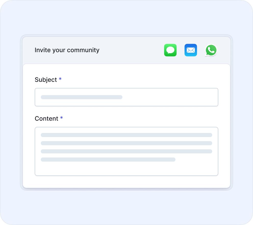 Invite the community