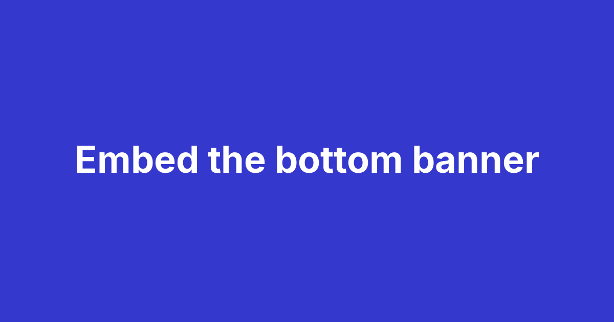 Magma bottom banner integrated at the bottom of a web page to discreetly invite visitors to connect with an ambassador