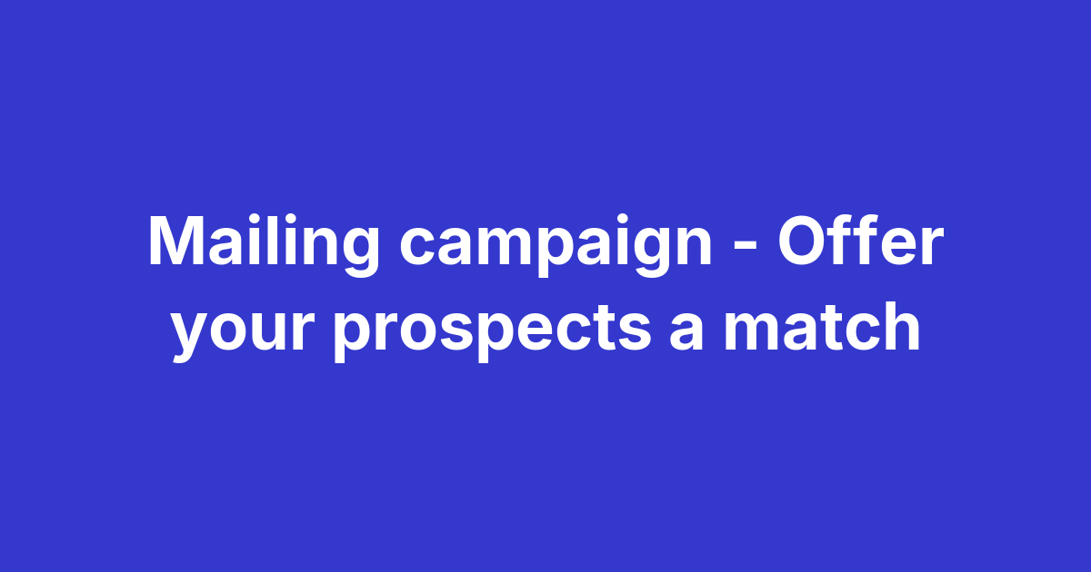 Magma matching email campaign with UTM link to offer ambassador matching to prospects after a trade show or open day